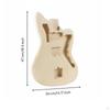 Unfinished Electric Guitar Body Pre-Routed Wood for Luthiers