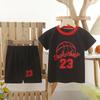 Children's Basketball Jersey Set Boys Girls Dry Fit Mesh Summer Sports Wear Short Sleeve Kids Clothing Athletic Outfit