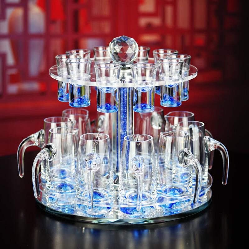 Shangqi Light Luxury Rotating Glass Wine Decanter Set