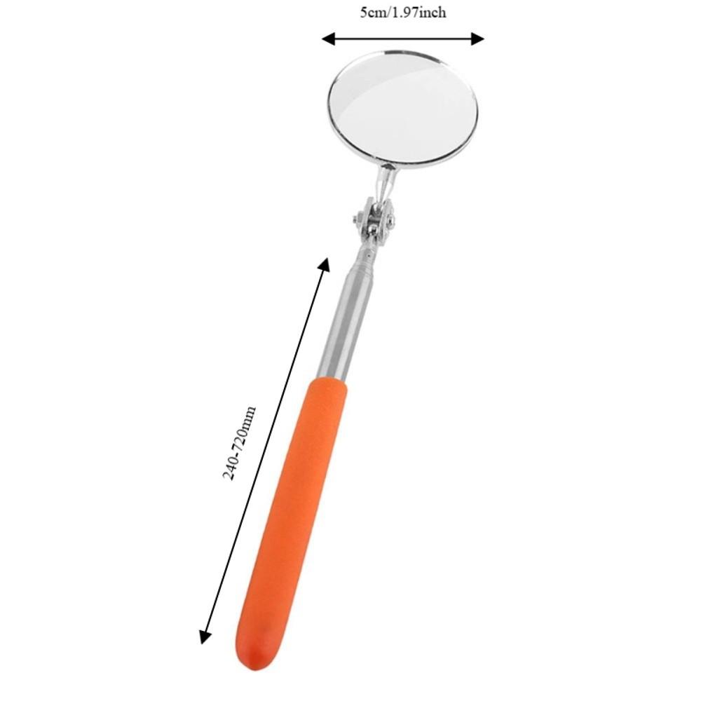 Swivel Head Telescopic Inspection Mirror Round Lens Inspection Mirror  Undercarriage Inspection