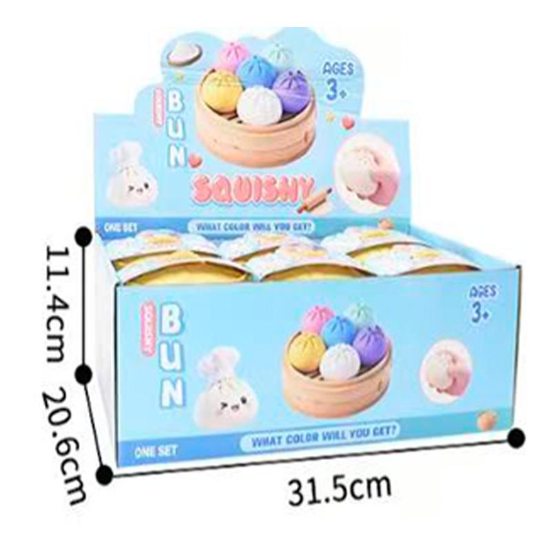 Dumpling Squishy Toy Anti-Stress Toy For Hands Sensory Toy Stress Relief Products Office Desk Toys 4 Colors Squishy Stress Ball