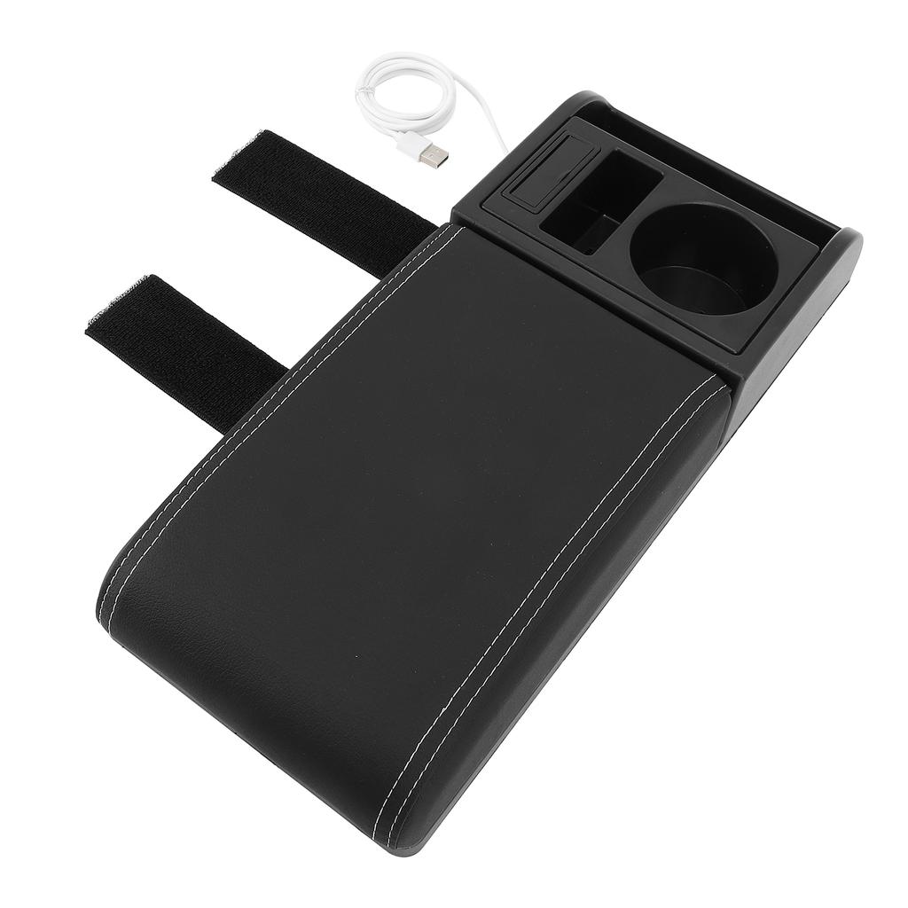 Auto Center Console Armrest Pillow with USB Interface Multifunctional   Width Armrest Storage Box   for Vehicles
