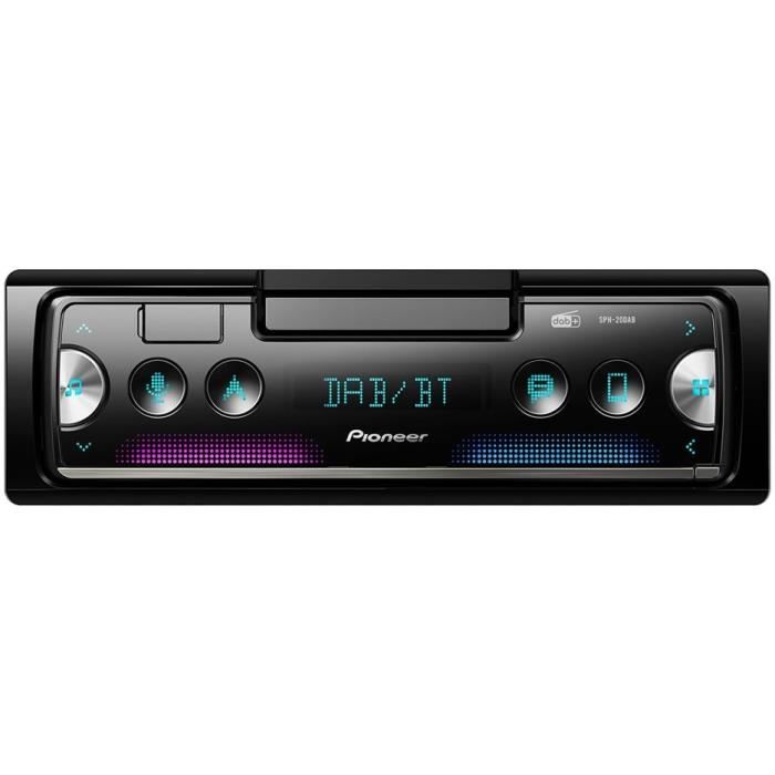 Autoradio - pioneer - 1din - support smartphone intégré - bluetooth - dab - usb - connecté via application pioneer smart sync