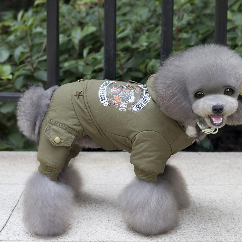Kleidung für kleine Hunde Herbst Winter Warm Puppy Haustier Hund Mantel Jacke Mode mit Kapuze Chihuahua Yorkie Overalls Kleidung für Hunde
