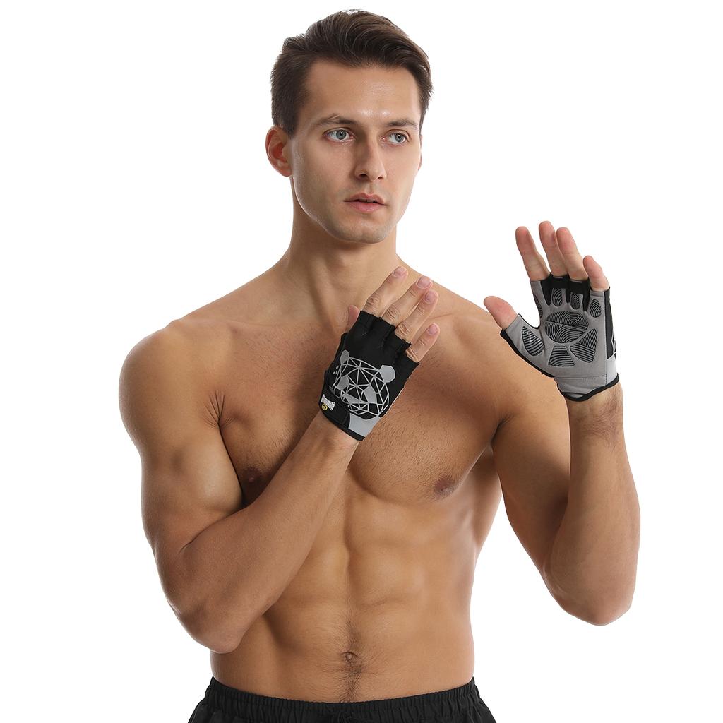 Half-Finger Workout Gloves for Men and Women Outdoor Training Fitness Exercise Cycling Fitness Gloves for Gym and Sports