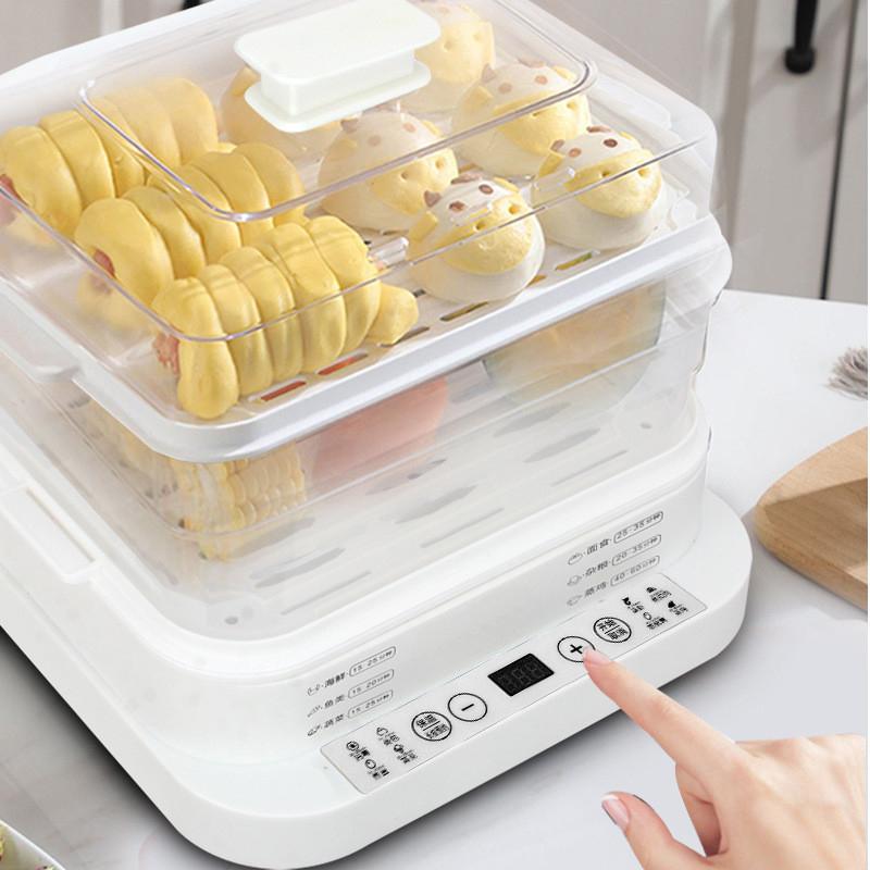 Large Capacity Electric Steamer Household Three-layer Steaming Pot Multifunctional Cooking Integrated Breakfast Machine