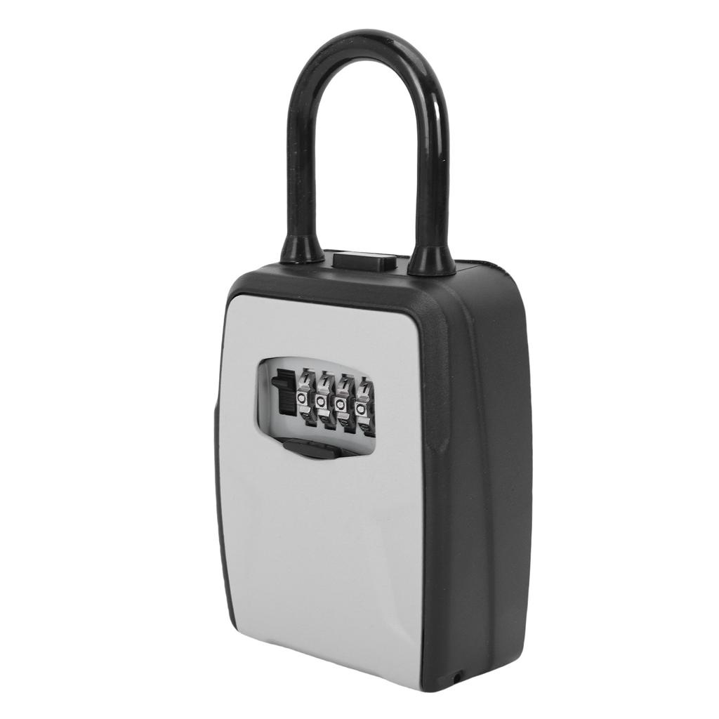 Key Lockbox Aluminum Alloy Large Capacity 4 Digit Combination Key Security Lock Box for   Apartment