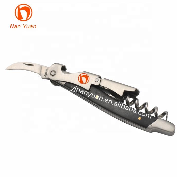 Professional Eco-Friendly Stainless Steel & Wood Handle Multi-Function Wine Corkscrew and Wine Openers