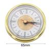 Aluminum Face Clock Gold Trim Clock Retro Clock Black Rubber Ring