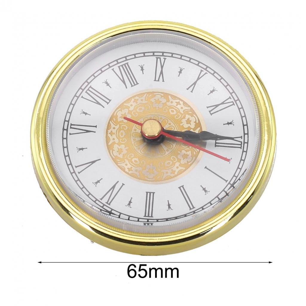 Aluminum Face Clock Gold Trim Clock Retro Clock Black Rubber Ring