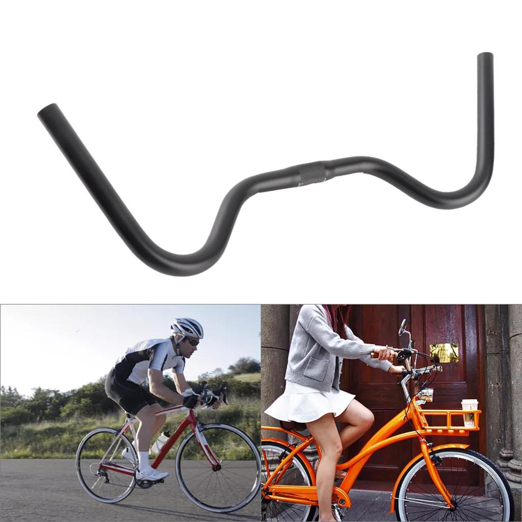 Cycle Handlebar 540mm, Aluminum Alloy Mountain Bike Handlebar with High Strength and Hardness, Fits a 25.4mm Clamp, Accessory for Cycling Enthusiasts