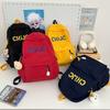 The New Letter Trendy and Cool Student Schoolbag Is Light and Large-capacity, and the Simple Backpack for Junior High School Students