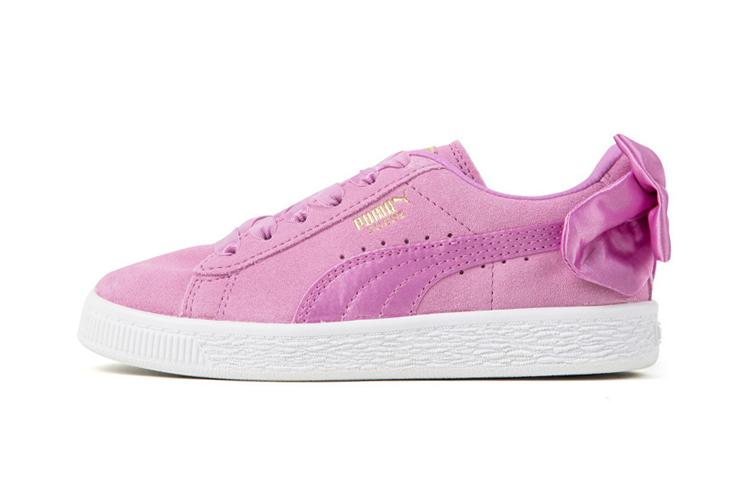 PUMA Suede Повседневные Легкие Низкие Кеды для Катания на Скейтборде Детские Розовые Белые 367318-05 29