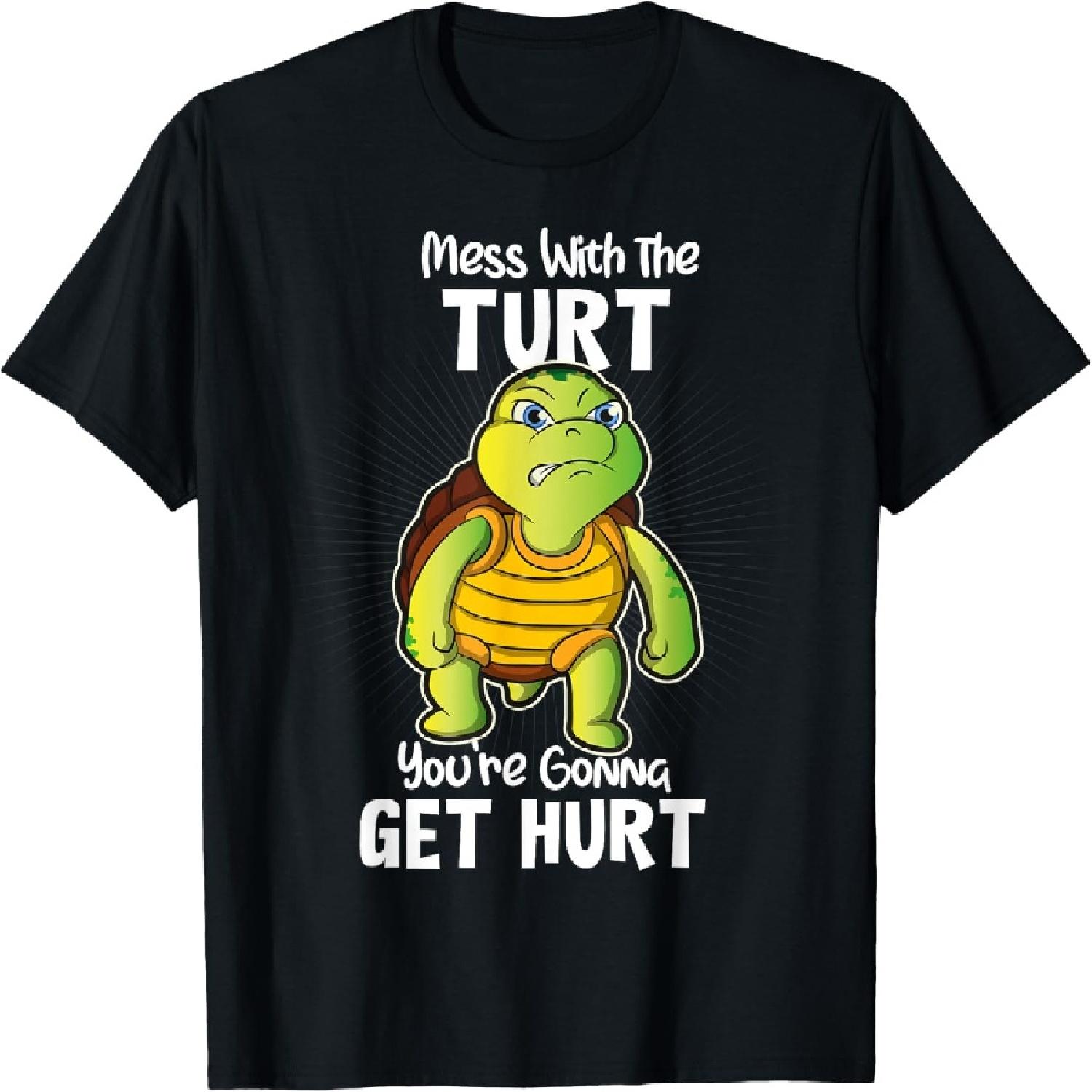 Turtle Shirt Gift For Men Women & Kids Fun Tortoise Turtles T-Shirt S