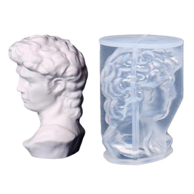 Tonform 3D Skulpturform Wiederverwendbare Harzguss Silikonform zur Herstellung von Kerzen Gips Ornament Fondant Ton Handwerk