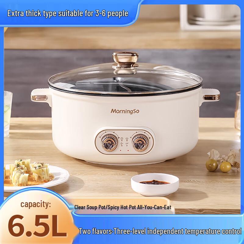 Large Capacity Electric Dual-Flavor Hot Pot