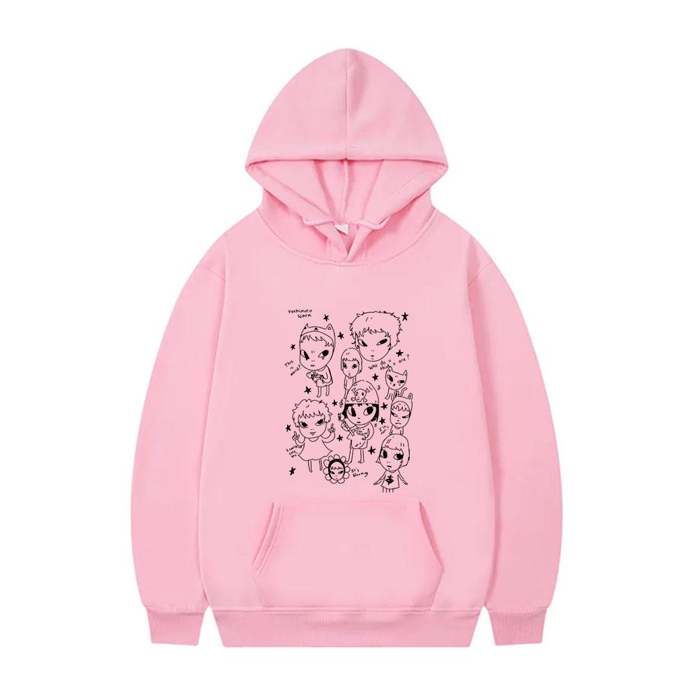 Yoshitomo Nara Graphic Hoodie Men Women Casual Humor Funny Pullover Hoodies Male Oversized Sweatshirt