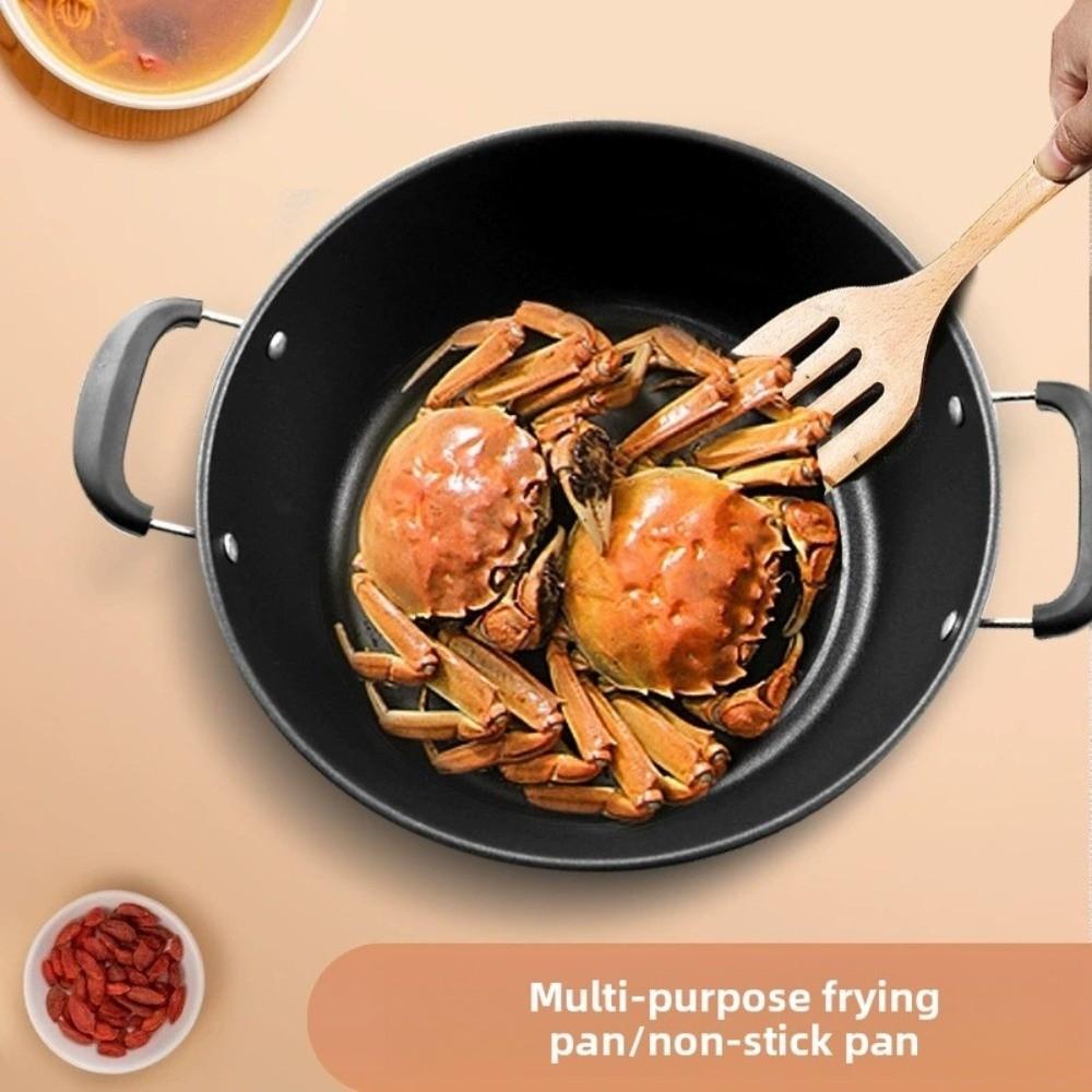 Non Stick Soup Stew Broth Pot Diamond Frying Pan Skillet Cast Iron Pot  Gas Induction Cooker