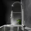 Nickel/Black 304 Stainless Steel Pull-out Kitchen Sink Faucet Deck Mounted 360° Rotation Stream Sprayer Nozzle Kitchen Sink Tap