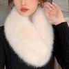 Thick Warm Double Sided Scarf Windproof Fur Collar Trim Winter Neck Wrap  Winter Neck Protection