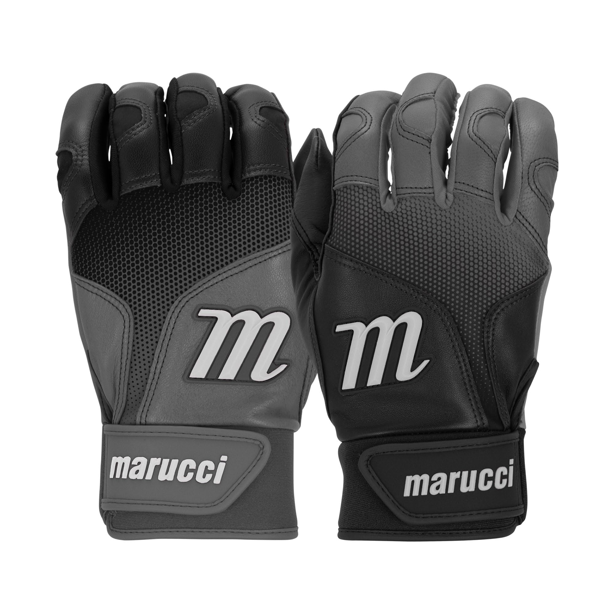 

Marucci Sports MARUCCI PWR Fade Batting Gloves Black Gray AXL