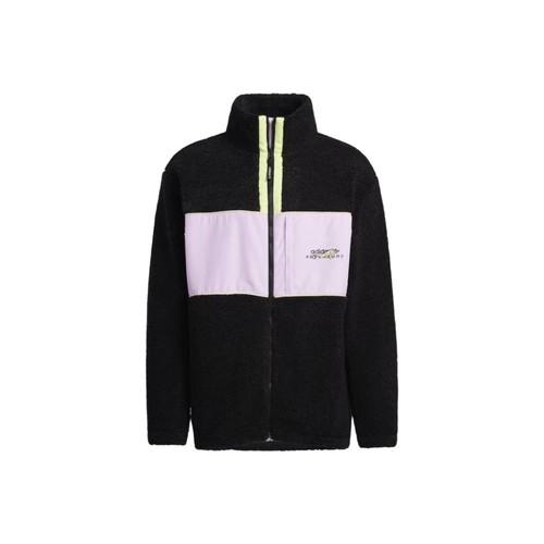 adidas Originals Casual Logo Colorblock Retro Track Jacket for Men, Black S чёрный