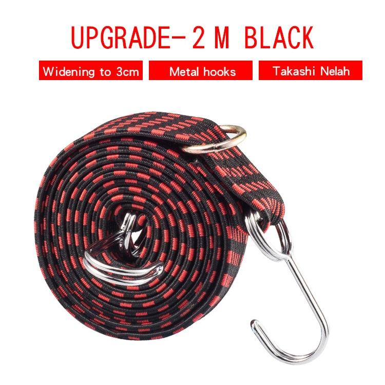 

Новая велосипедная веревка, аксессуары для велосипеда, эластичная резиновая веревка для багажа, крючки для шнура, мотоциклетный багажник на крышу, ремень с фиксированной лентой Red 2M