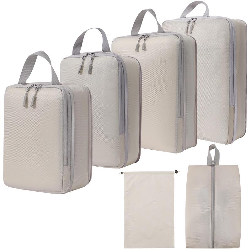 Compression Travel Storage Set: Washable Organizer for Cosmetics, Shoes, and Clothes