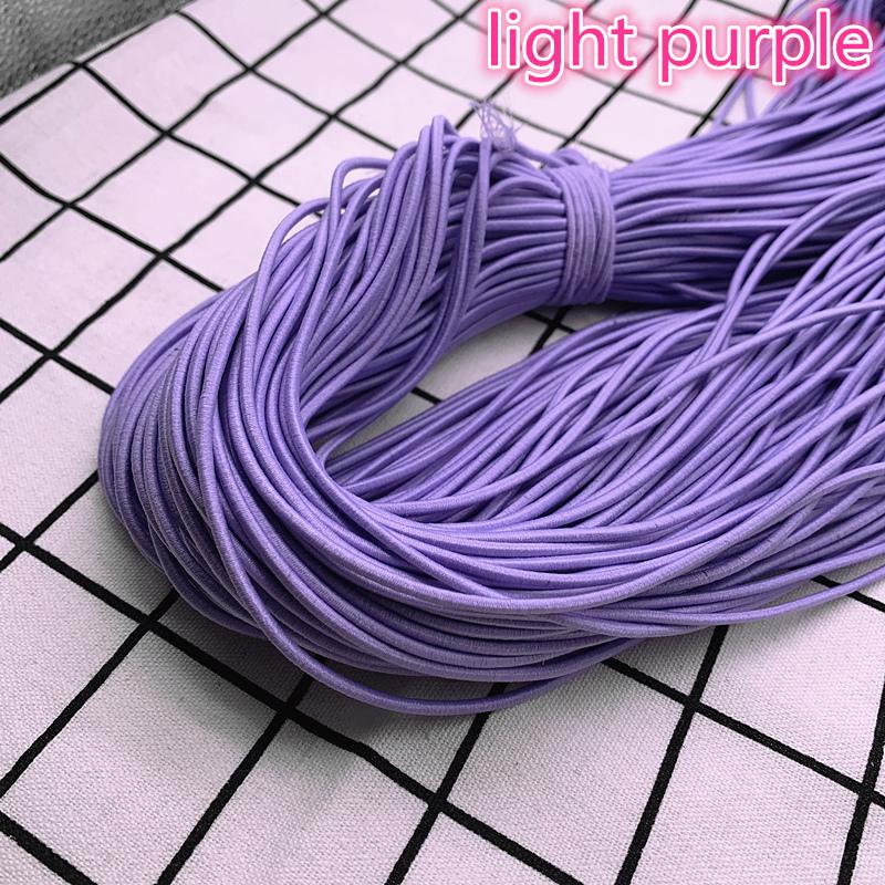 5 Yards 2,0 mm 2,5 mm Hochelastisches Rundes Gummiband Gummiband Elastische Schnur DIY Zubehör