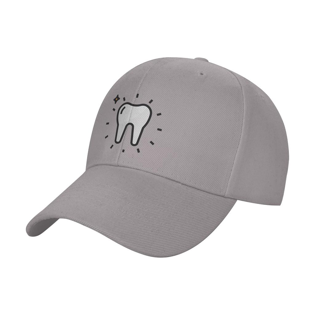 Fashion Dental Clinic Wall Face Decoration Dental Offices D Curved Brim Baseball Cap Structured Fit Hats For Unisex