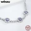 WOSTU Top Sale Brand Luxury 100% 925 Sterling Silver Samsara Eye Bracelet