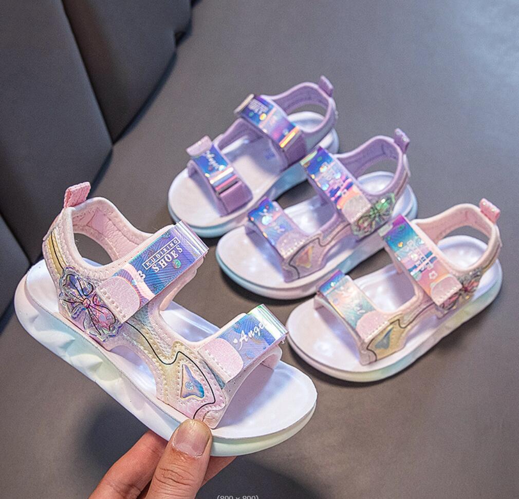 Fashion Fashion Girl Sport Sandals Summer Shoes Children Casual Beach Shoe Comfortable Soft Sole Shoes Light Non-slip Princess Sandalias