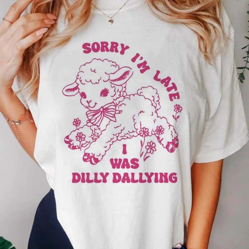 

Ретро Модные Милые Модные Графические Женские Футболки Харадзюку Женская Белая Одежда Короткий Рукав Летние Футболки Повседневные Футболки с Круглым Вырезом Y2k Топы 4XL