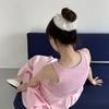 Geegee White Lace Pleats Scrunchie - M Size