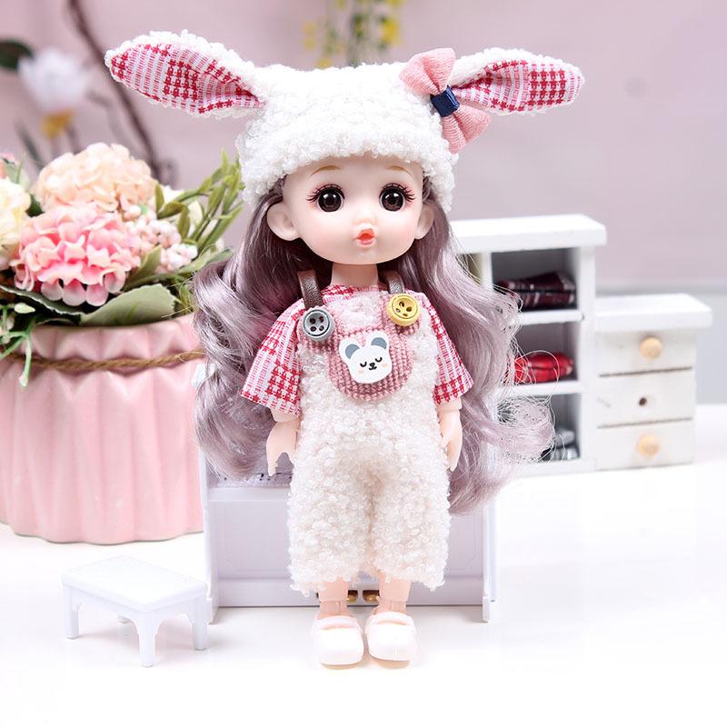 

1Pc 13 Joint Movable Dolls Smile Face Skirt Комбінезон Dress Up Doll Clothes Set