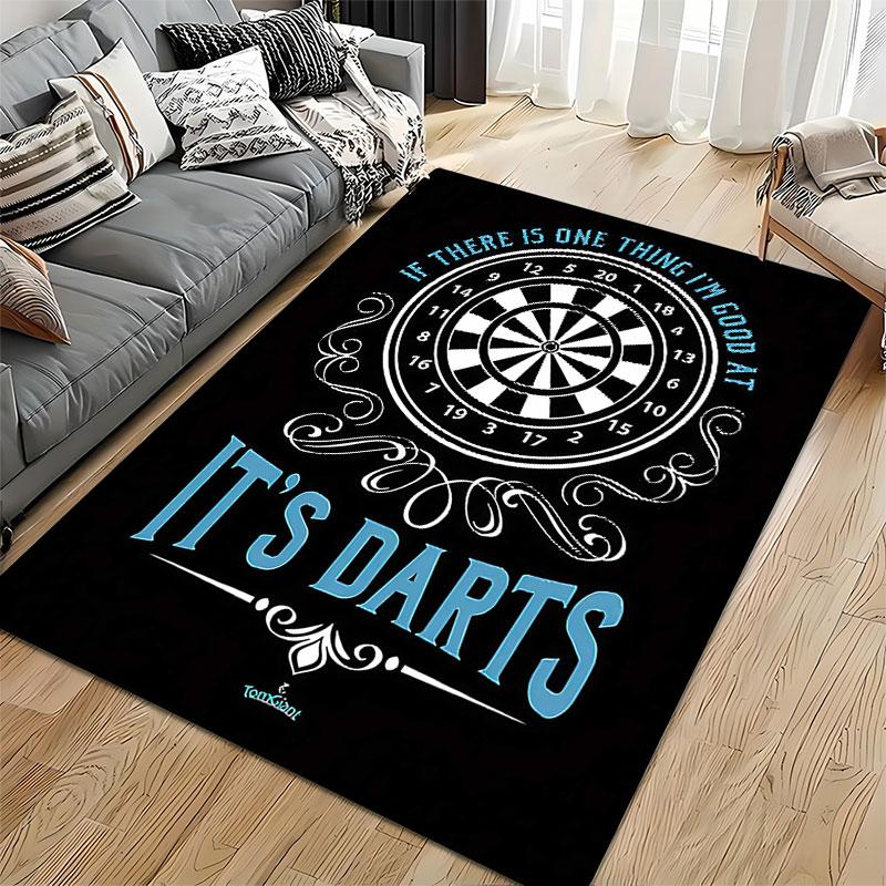 Darts Target Design Carpet Suitable As a Non-slip Mat for the Living Room or Bedroom Sofa