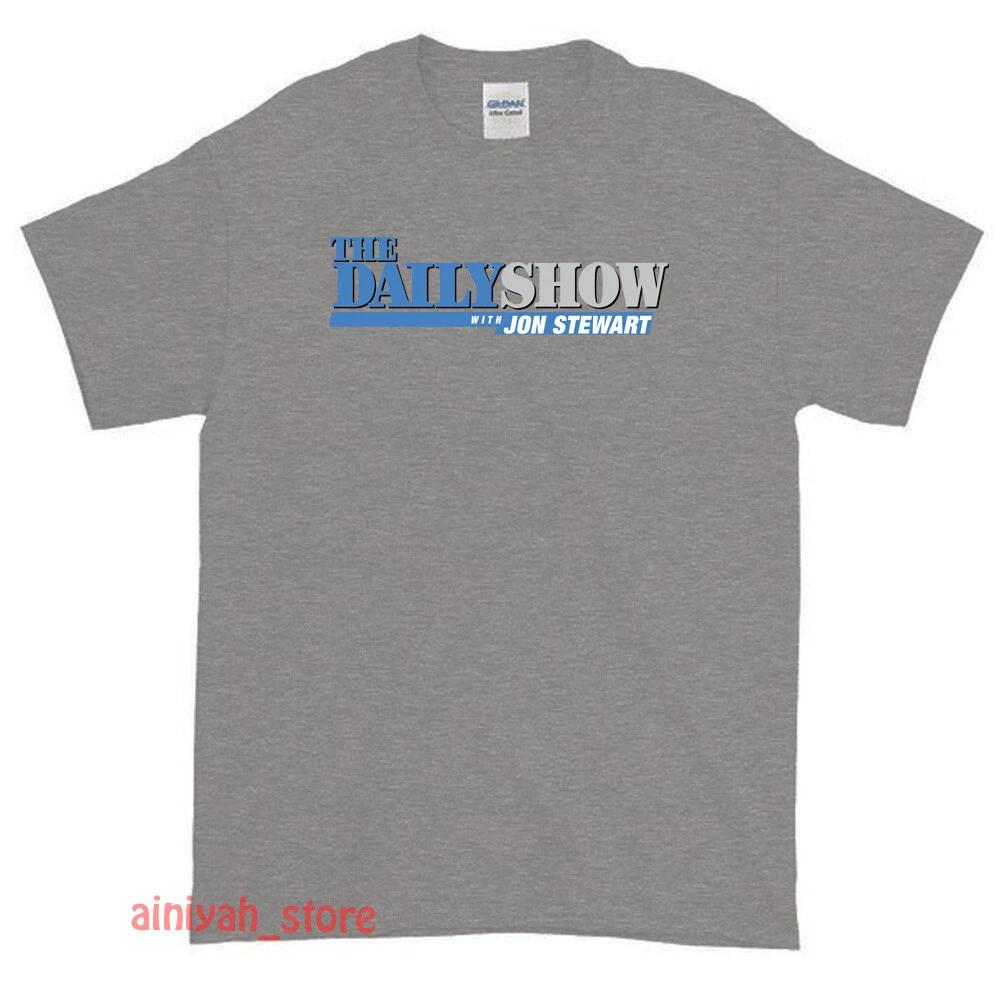The Daily Show With Jon Stewart TV Show Logo Men s Funny T shirt USA Size S-XXL S