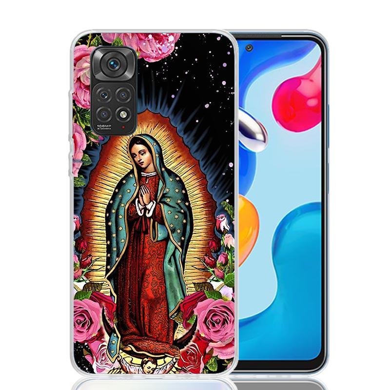 Virgin De Guadalupe Virgen Mary Phone Case For Xiaomi Redmi Note 13 14 15 Pro Plus 12S 12 14S 11S 11E 10 10S 11 11T 5G 4G Cover