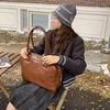 Student Clothing Book Large-capacity Bag Women's 2024 New Korean Ins Retro Niche One-shoulder Portable Tote Bag