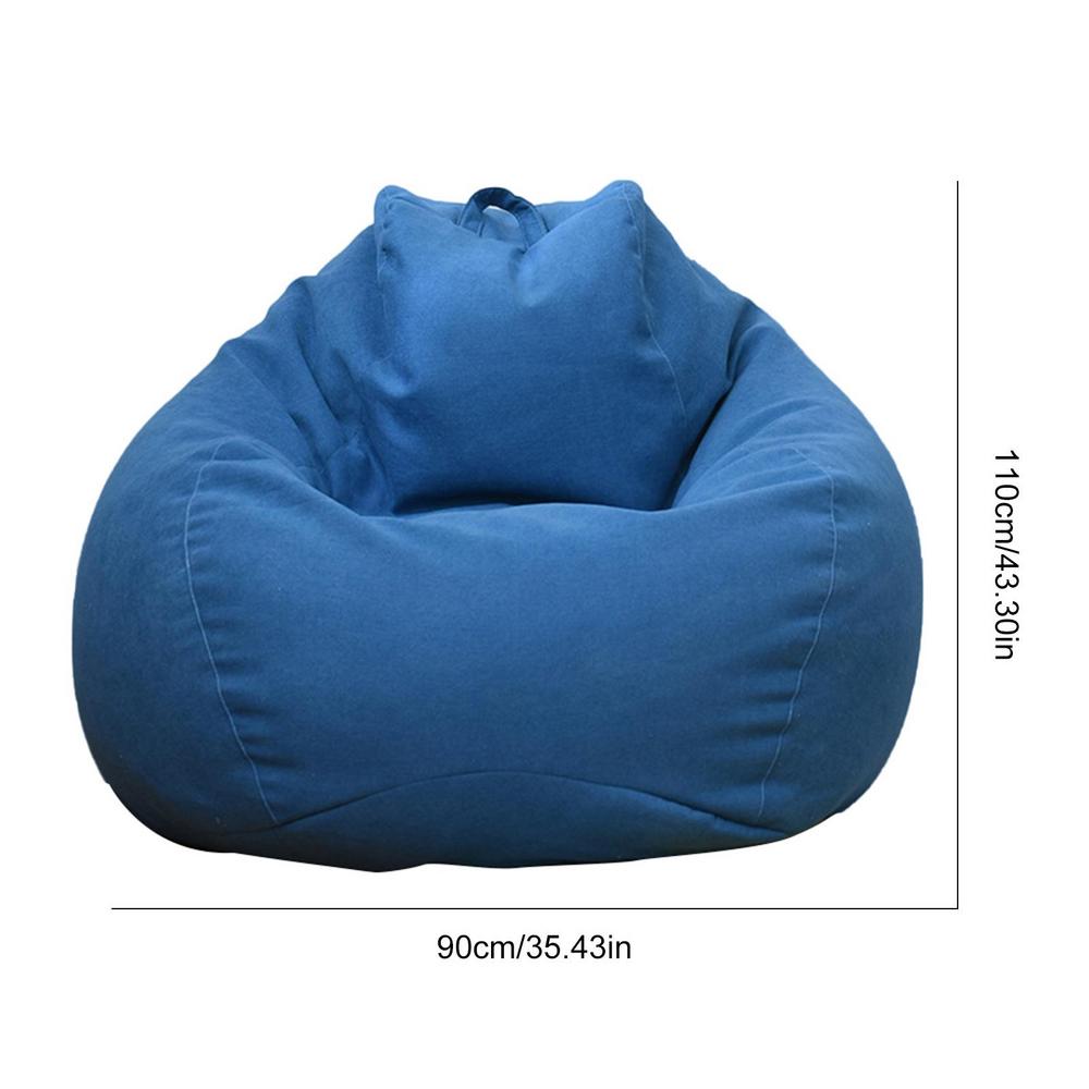 Lazy Sofas Cover Large Bean Bag Cover Without Filler Breathable Adult Child Tatami Living Room Decorative Cover