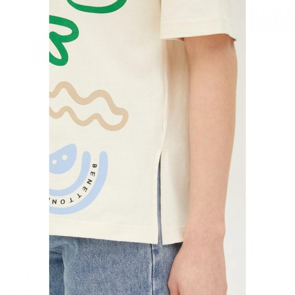 BeneTTon PrinT T shirT baTs91431