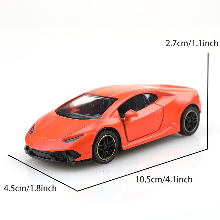 (Bagged) 1:43 SVJ Alloy Pullback Racing Car, a cool 1:43 scale alloy pullback car, a children's toy.