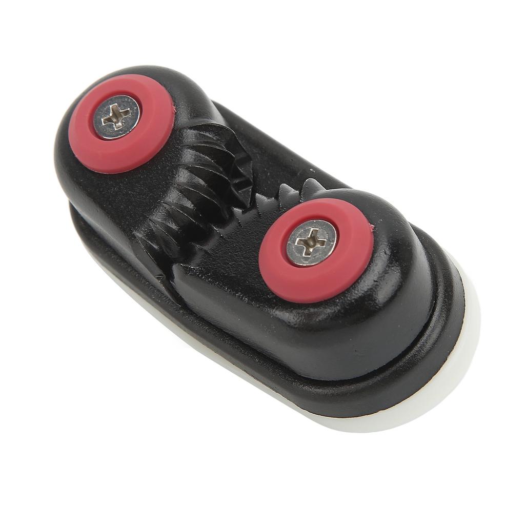 Aluminum Alloy Boat Clam Cleat Flared Cable Fast Entry Cam Cleat Black Marine Rope Clamp for Sailng