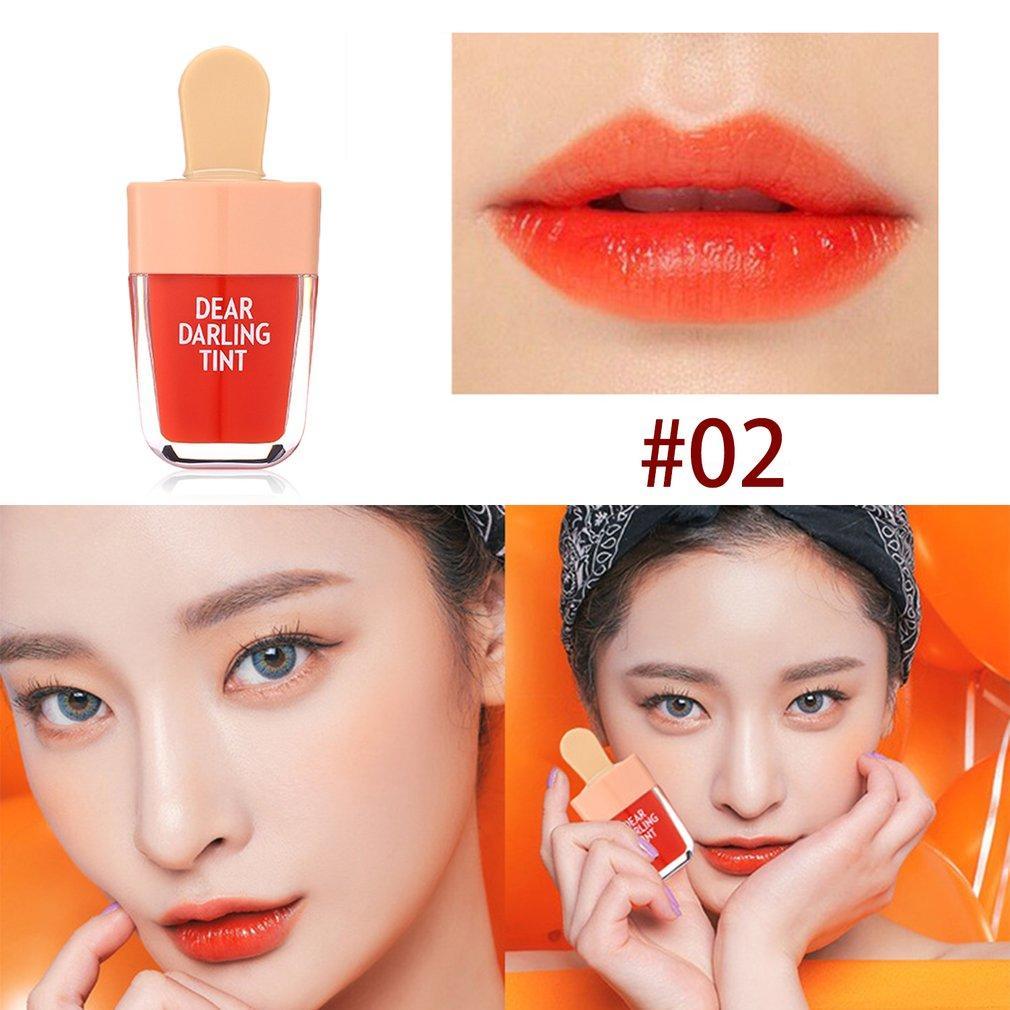 Waterproof Liquid Lipstick Ice-Cream Shaped Lip Tints Moisturizing Lasting Natural Charming Lipstick