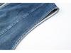 Women's Spring/Autumn 2025 European Style Denim Vest - High-End Casual Layered Sleeveless Jacket