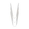 3Pieces Stainless Steel Circular Knitting Needle Set for Beginners Round Metal Weaving Knitting Needle with Wire