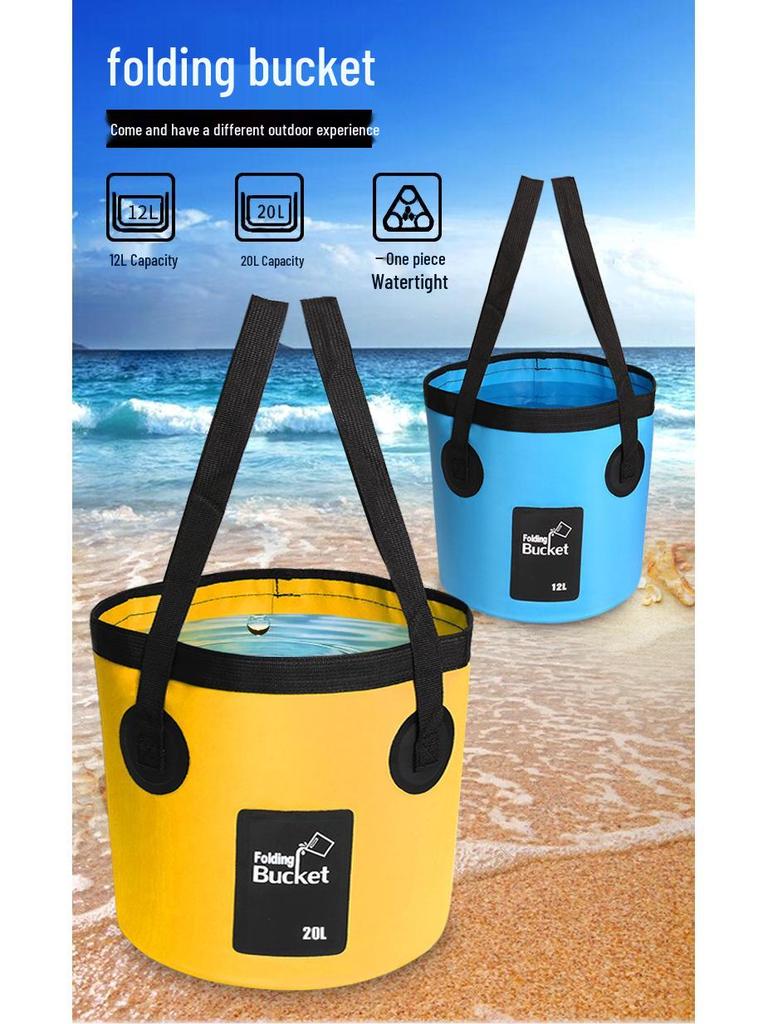 Collapsible Outdoor Fishing and Car Wash Bucket