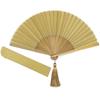 Shoroku Summer Fan with Fan byCOLOR Beige [Nishikawa Shoten] Case, Two-Tone Design, Women's,