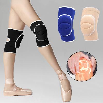 1Pair Sports Compression Knee Pads Dancing Knee Protector Thickened Sponge Knee Brace Support for Volleyball Yoga Ballet