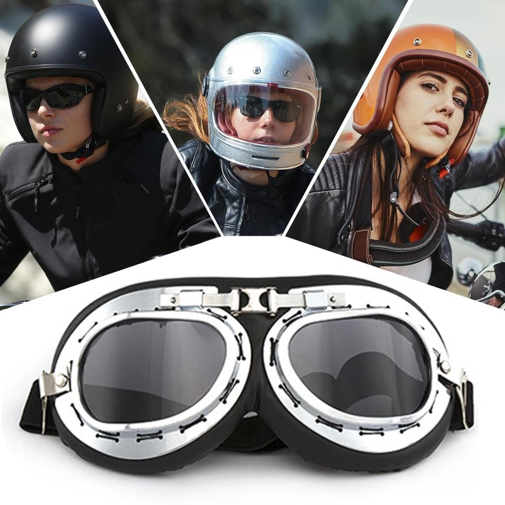 [Yonuaret] ATV Goggles, Motorcycle Goggles for Men - Windproof Pilot Goggles for Motorcycle Riding,